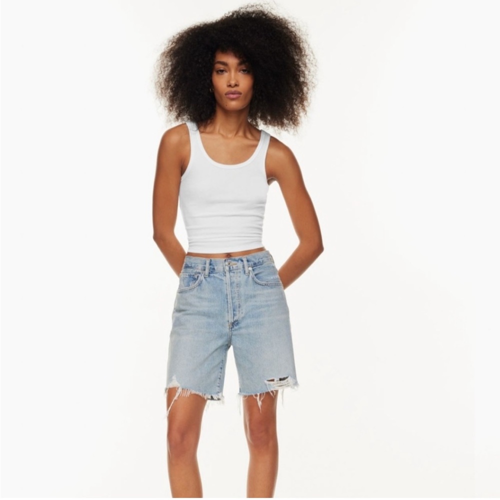 Citizens of Humanity Camilla Frayed Hem Denim Shorts 26